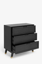 Black Leopard Print Chest Of Drawers