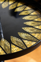 Black & Gold Art Deco Inspired Side Table