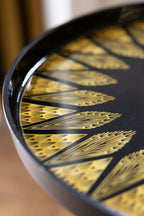 Black & Gold Art Deco Inspired Side Table