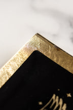 Black & Gold Milagro Heart Trinket Tray