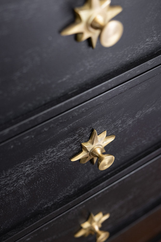 Black & Gold Ringo Chest of Drawers