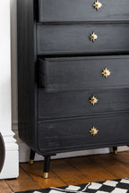 Black & Gold Ringo Chest of Drawers