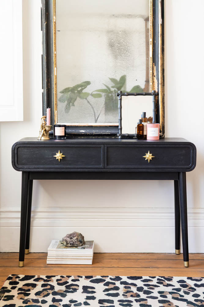 Black & Gold Ringo Console Table