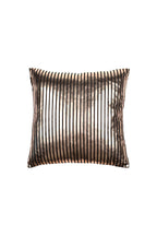 Black & Gold Striped Cushion