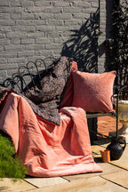 Black & Pink Velvet Tiger Reversible Quilt