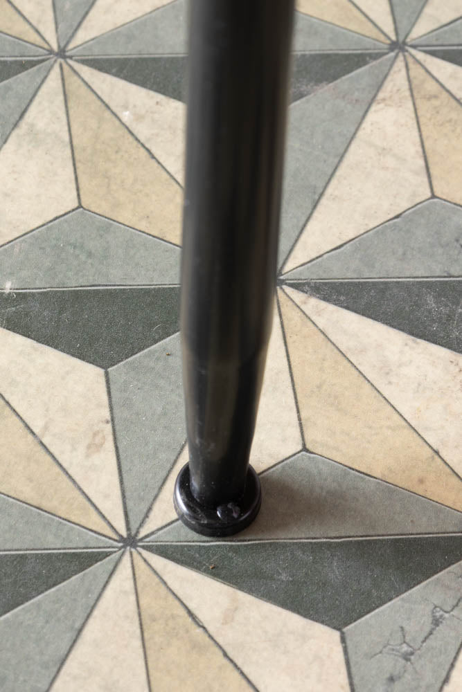 Black & Gold Antiqued-Style Console Table