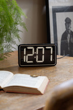 Black & White Retro Alarm Clock