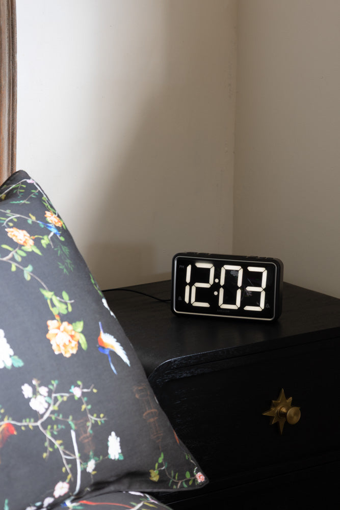 Black & White Retro Alarm Clock
