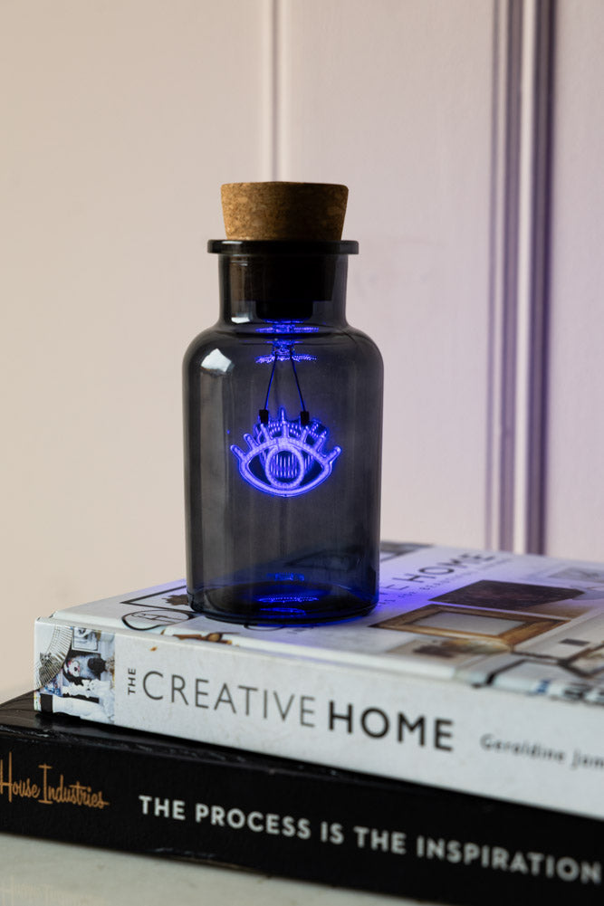 Blue Eye Neon Bottle Light