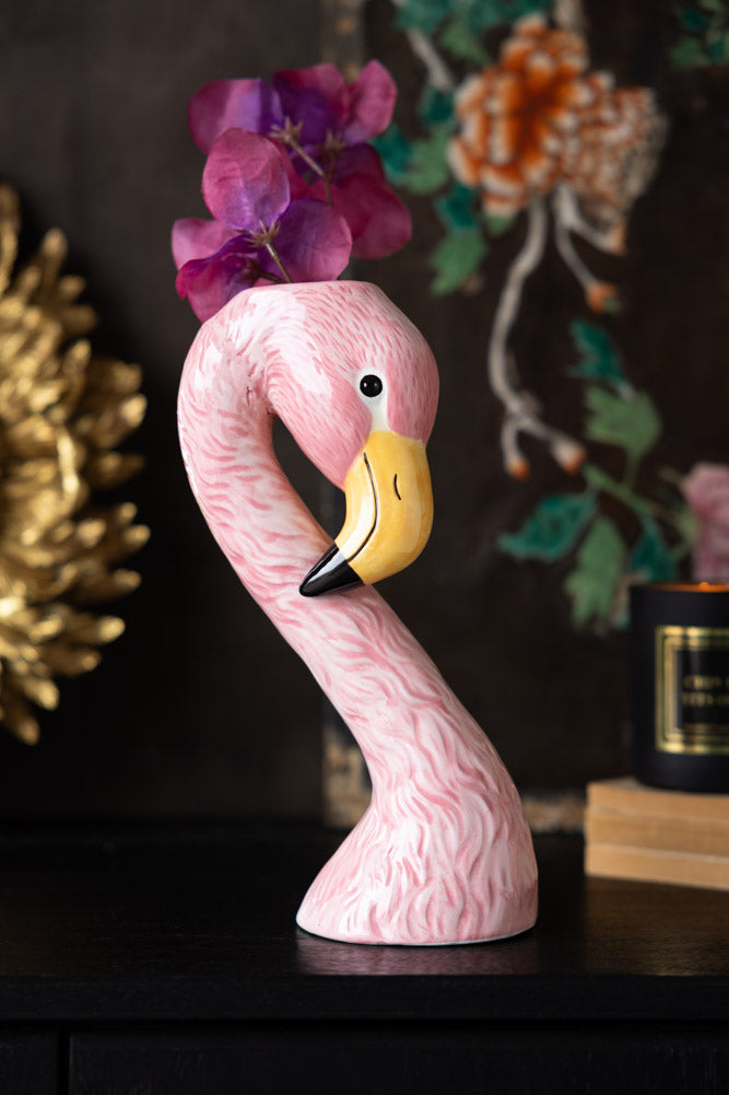 Blush Pink Flamingo Bud Vase