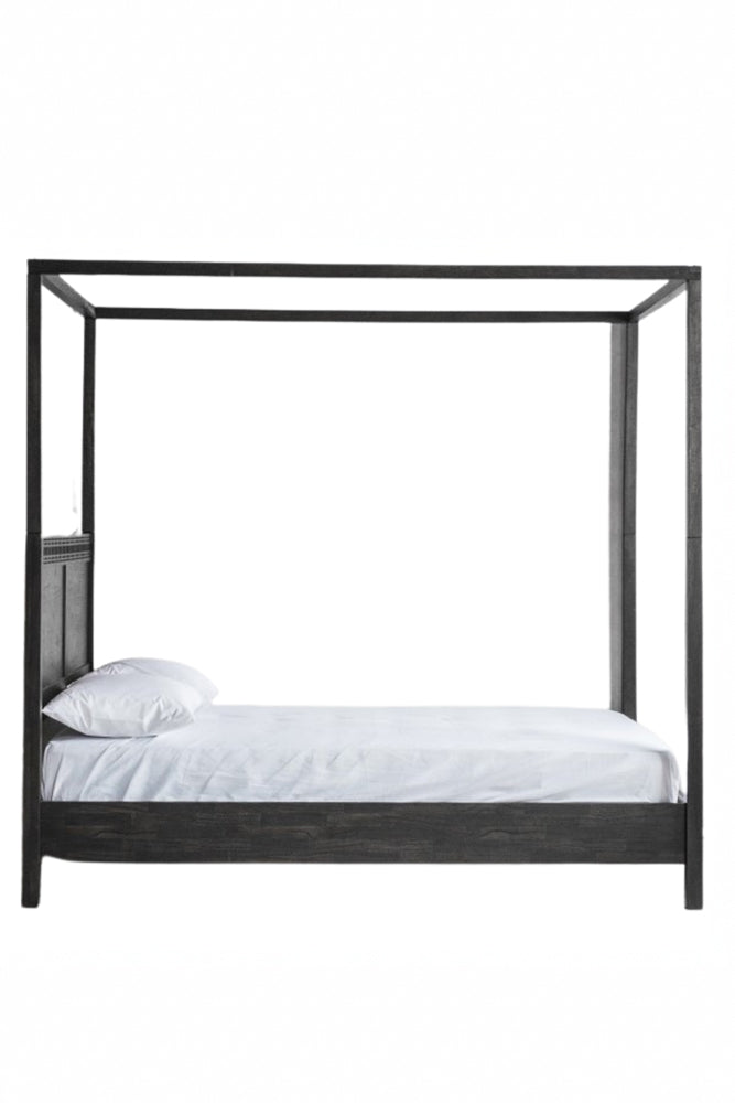 Boho-Inspired Boutique Four Poster Bed - Available in Two Sizes