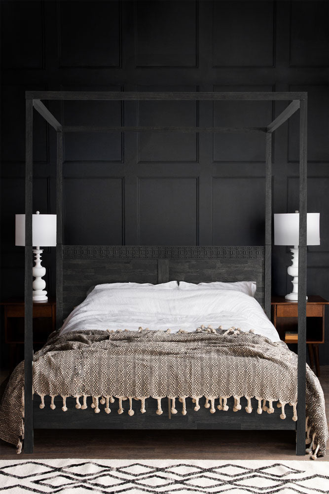 Boho-Inspired Boutique Four Poster Bed - Available in Two Sizes