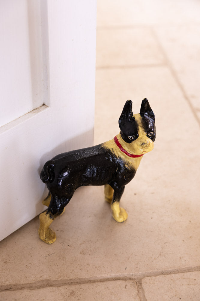 Boston Terrier Cast Iron Door Stop