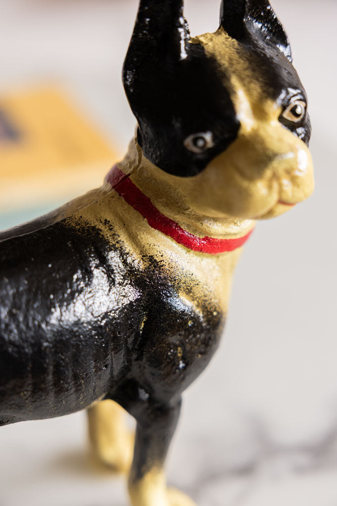 Boston Terrier Cast Iron Door Stop