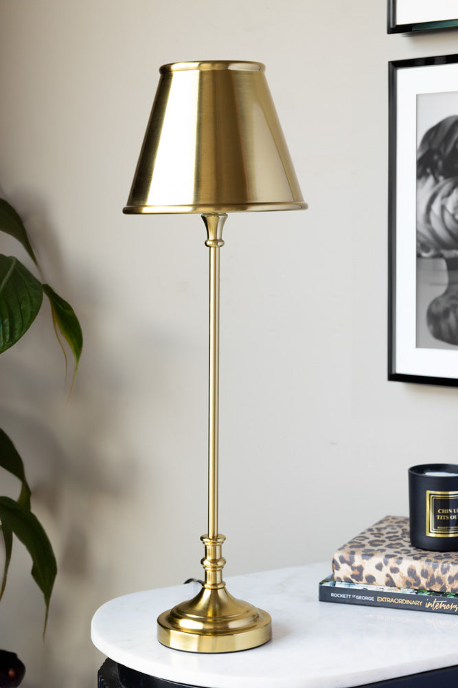 Brass Slim Table Lamp