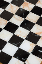 Bronze Effect Chess Side Table