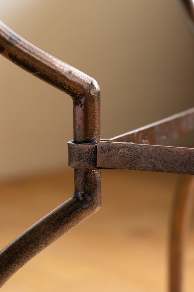 Bronze Effect Chess Side Table