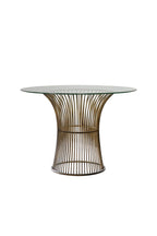 Bronze & Glass Round Dining Table