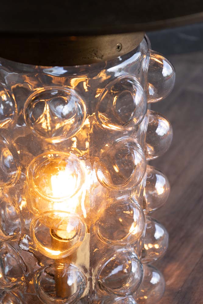 Bubble Glass Side Table & Floor Lamp