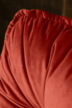 Burnt Orange Velvet Swivel Chair