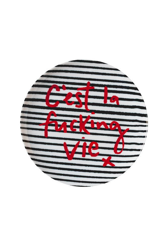 C'est La Fucking Vie Decorative Wall Plate