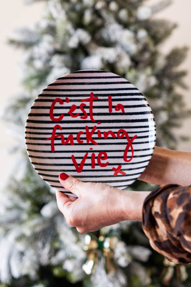 C'est La Fucking Vie Decorative Wall Plate