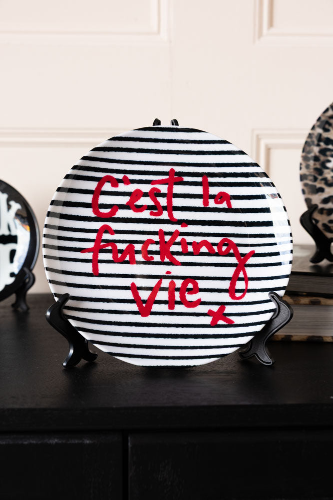 C'est La Fucking Vie Decorative Wall Plate