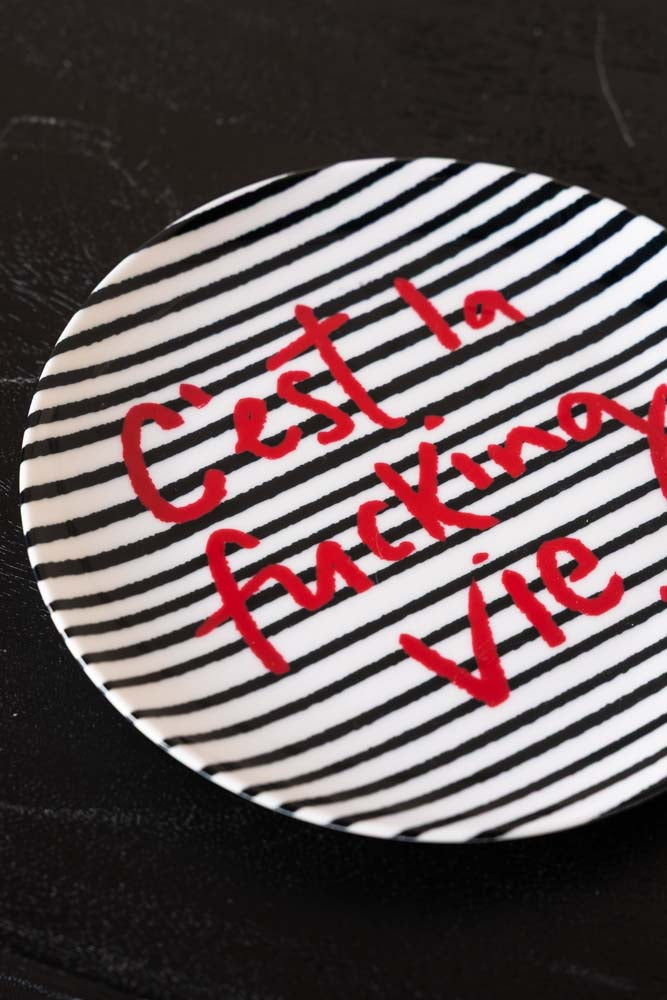 C'est La Fucking Vie Decorative Wall Plate