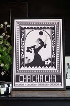 Cha Cha A2 Art Print in Black - Available in 4 Options
