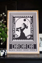 Cha Cha A2 Art Print in Black - Available in 4 Options