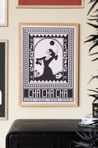 Cha Cha A2 Art Print in Black - Available in 4 Options