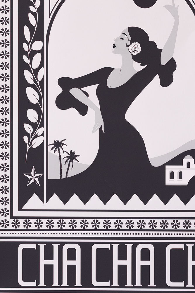 Cha Cha A2 Art Print in Black - Available in 4 Options