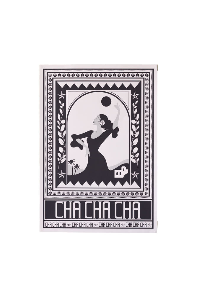Cha Cha A2 Art Print in Black - Available in 4 Options