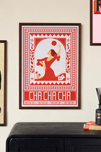 Cha Cha A2 Art Print in Red- Available in 4 Options