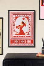 Cha Cha A2 Art Print in Red- Available in 4 Options