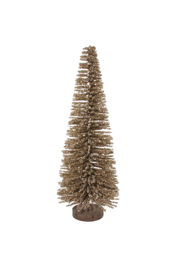 Champagne Tinsel Christmas Tree - 60cm