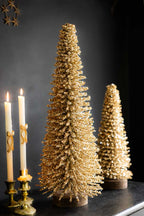 Champagne Tinsel Christmas Tree - 60cm