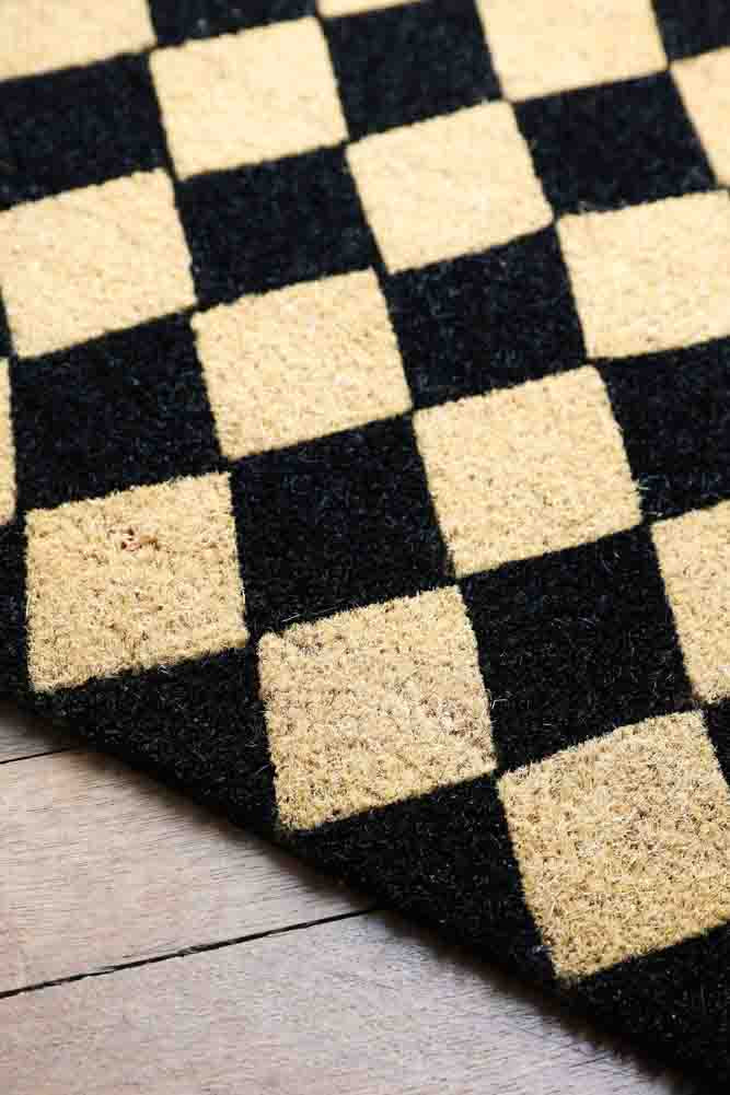 Checkered Patterned Doormat