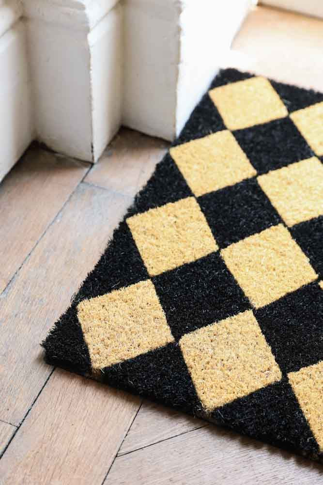 Checkered Patterned Doormat