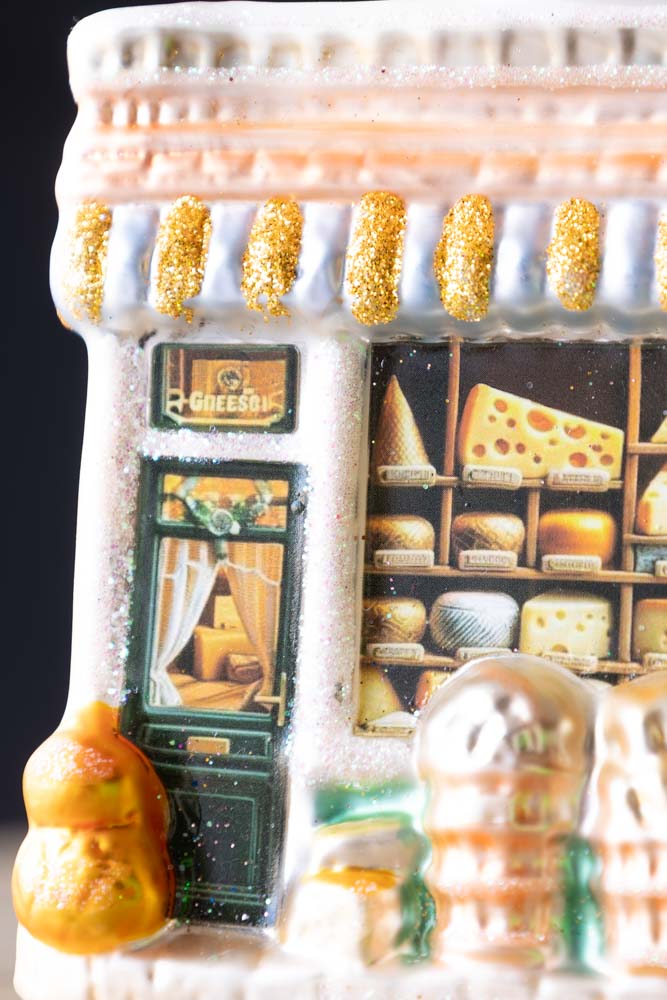 Cheese Shop Glass Christmas Tree Decoration