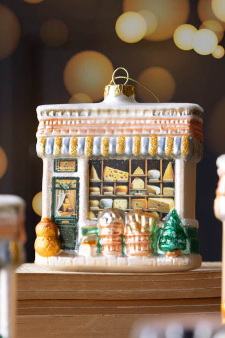 Cheese Shop Glass Christmas Tree Decoration