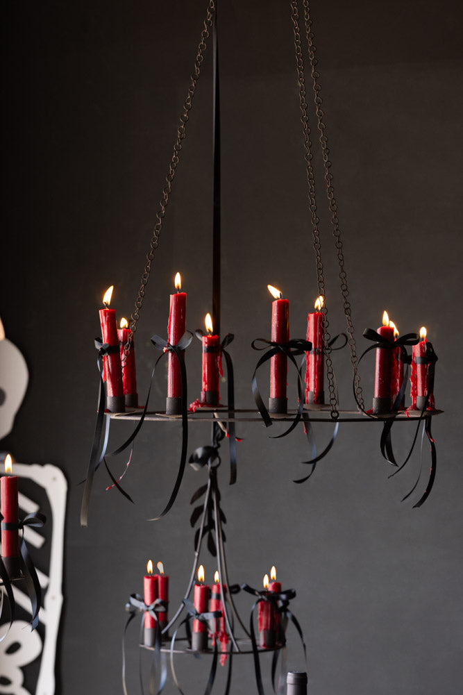 Chic Metal Candlestick Chandelier