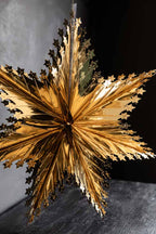 Christmas Star Hanging Decoration in Metallic Gold