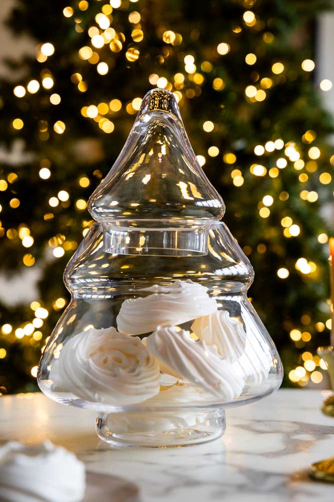 Christmas Tree Glass Storage Jar