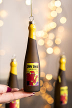 Christmas Wine Bottle Glass Christmas Tree Decoration