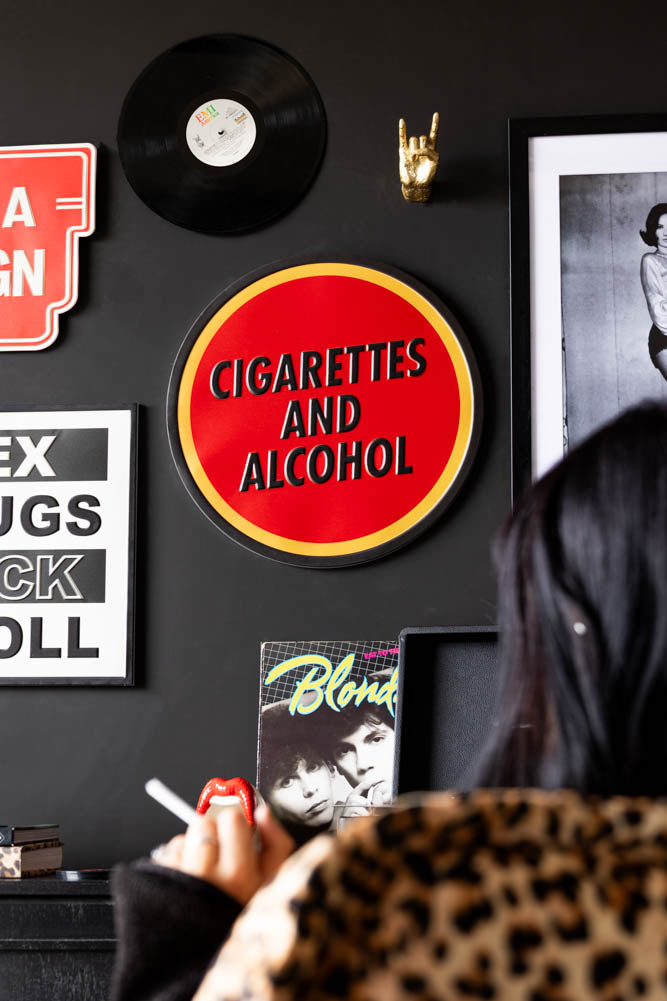 Cigarettes & Alcohol Sign