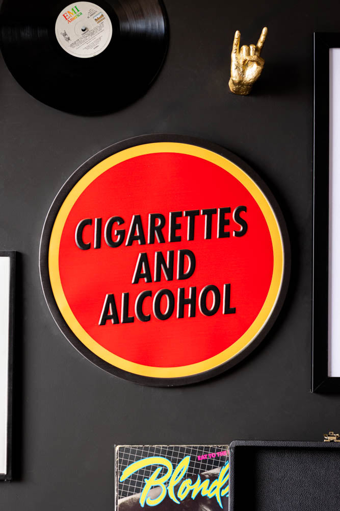 Cigarettes & Alcohol Sign