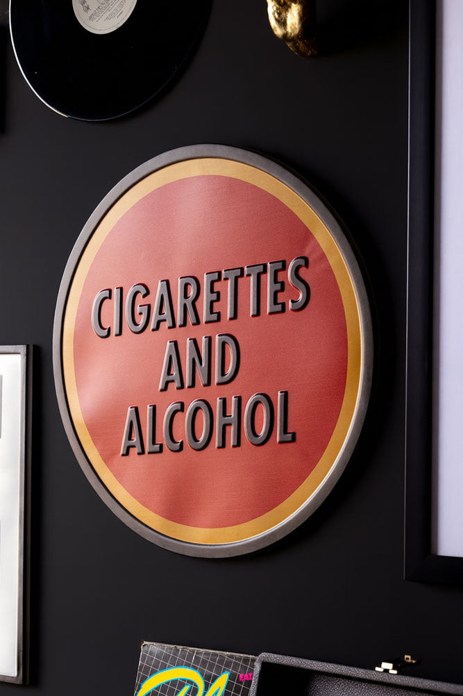 Cigarettes & Alcohol Sign