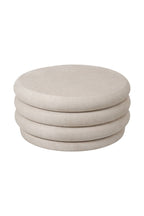 Curved Cream Snug Ottoman