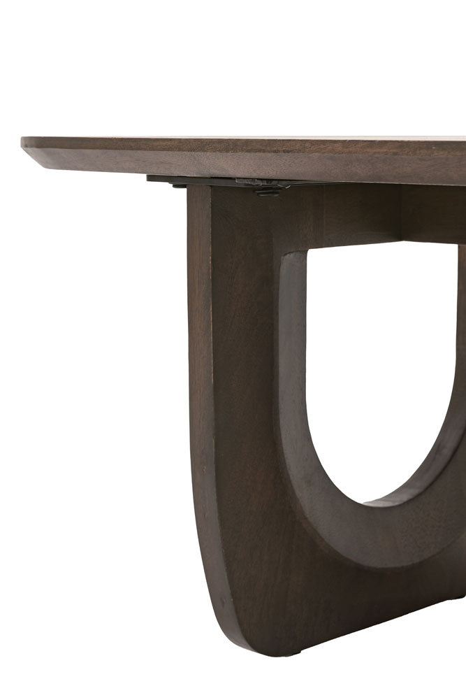 Curved Mango Wood Coffee Table